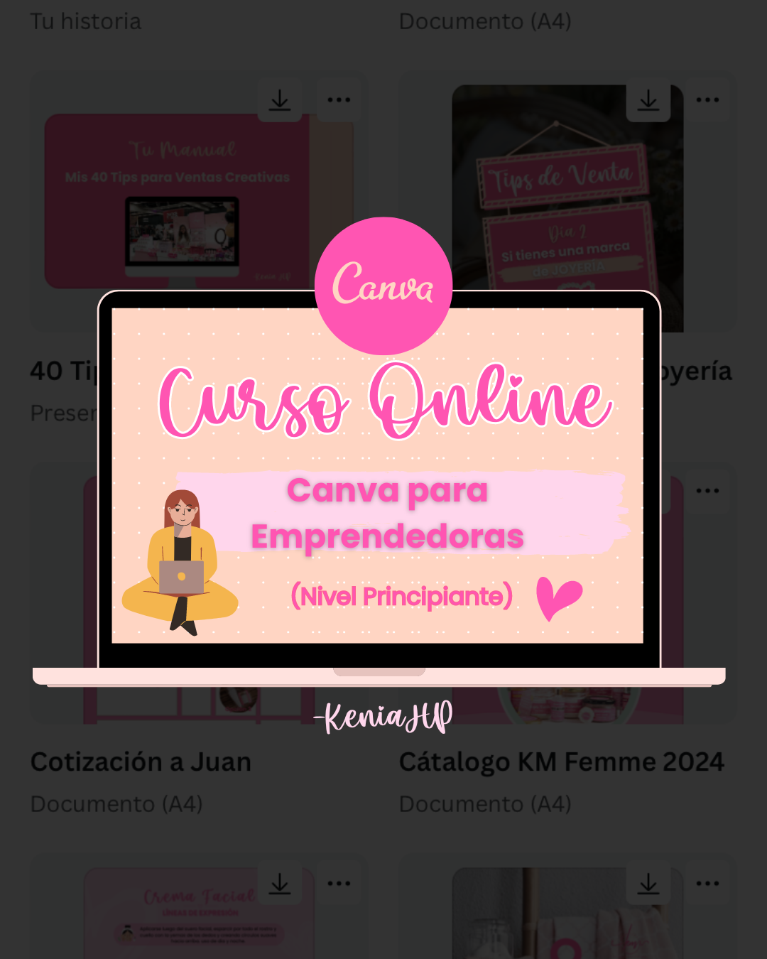 Curso: Canva para Emprendedoras